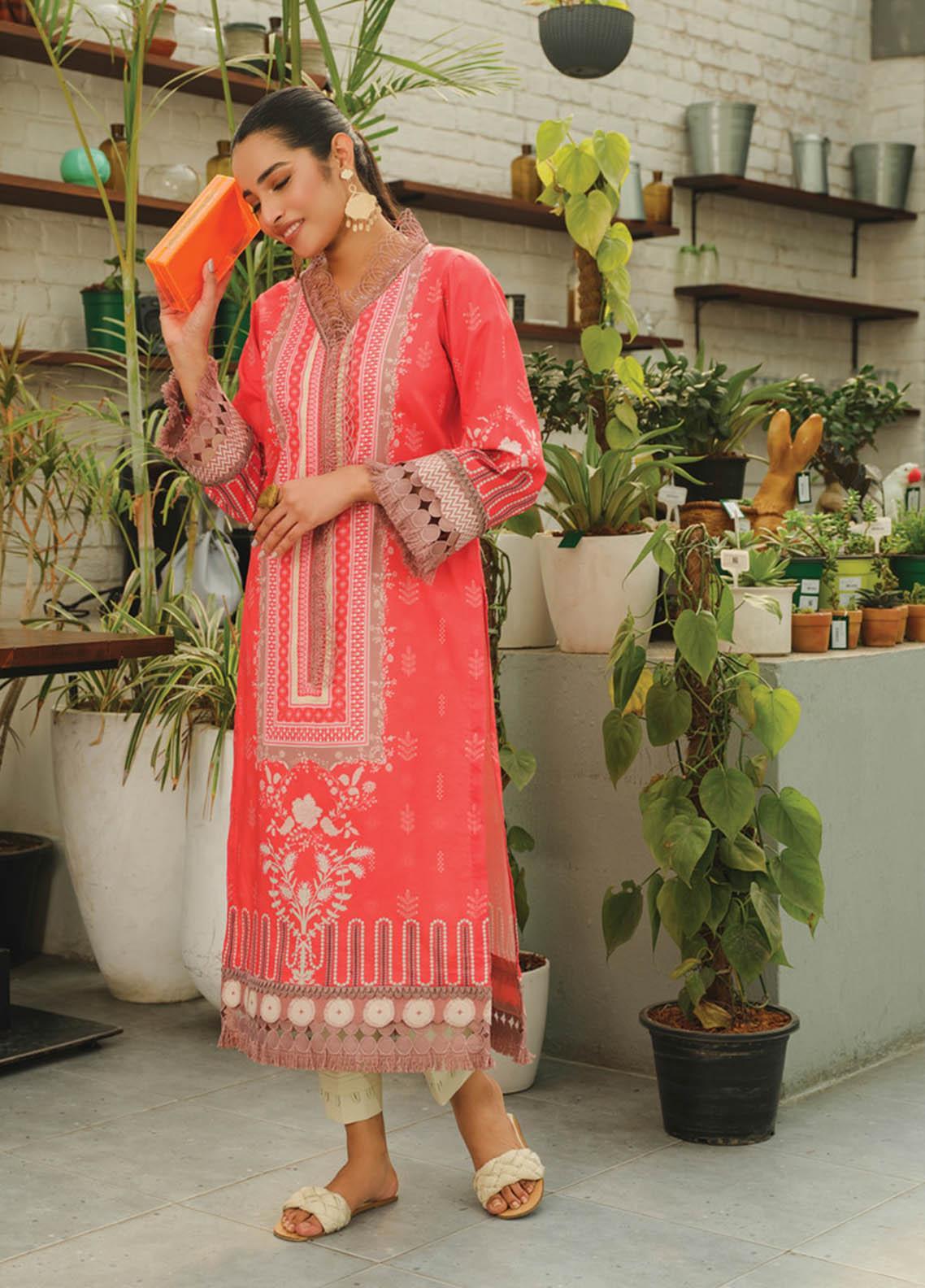 1 Piece | Rang Rasiya Printed Lawn Kurta