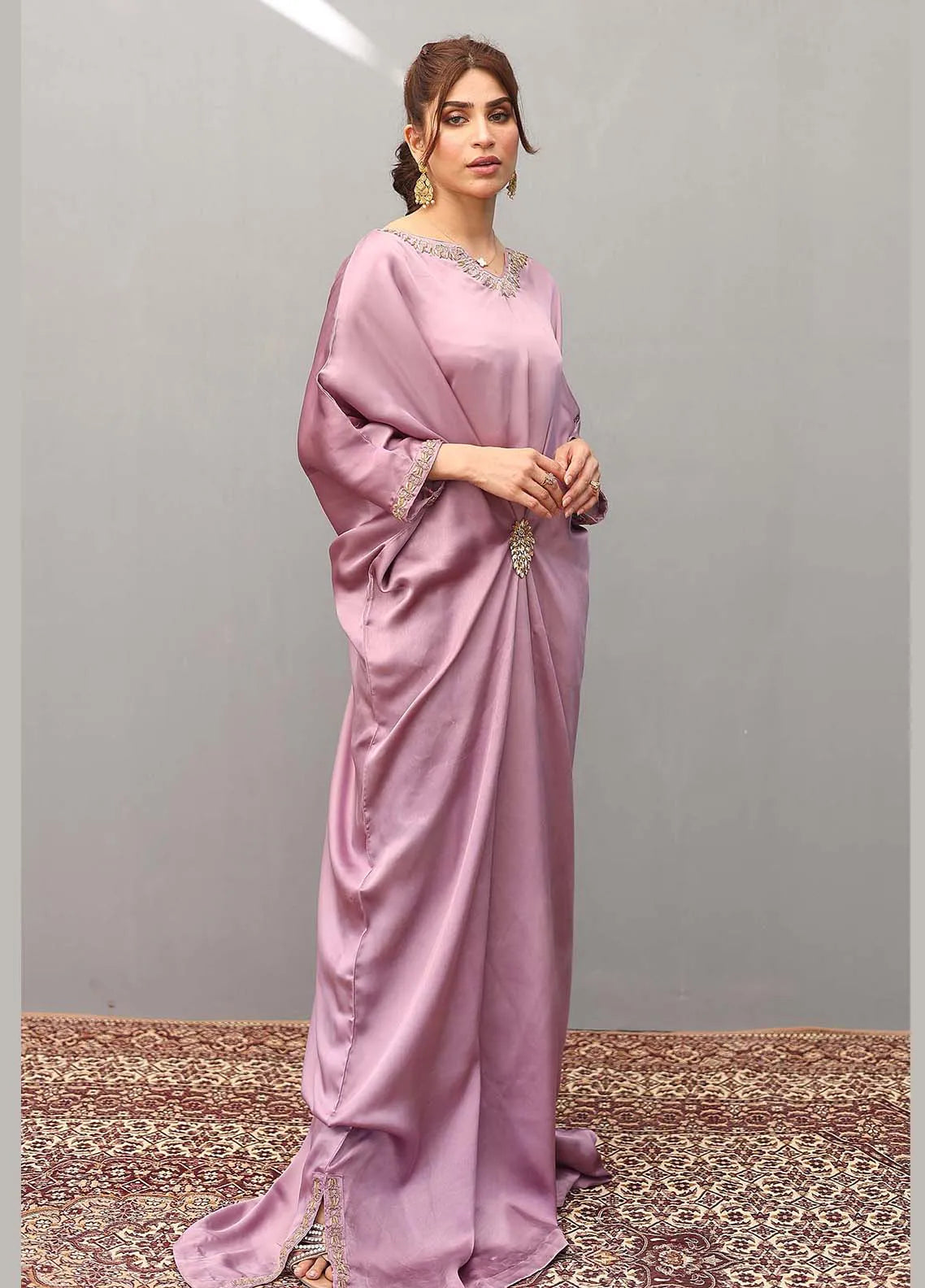 Ziphyer | Purple Silk Kaftan