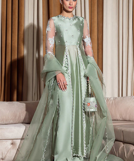 Omaira | Festive Wear Silk Embellished Dress