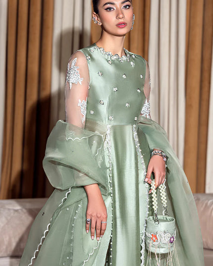 Omaira | Festive Wear Silk Embellished Dress