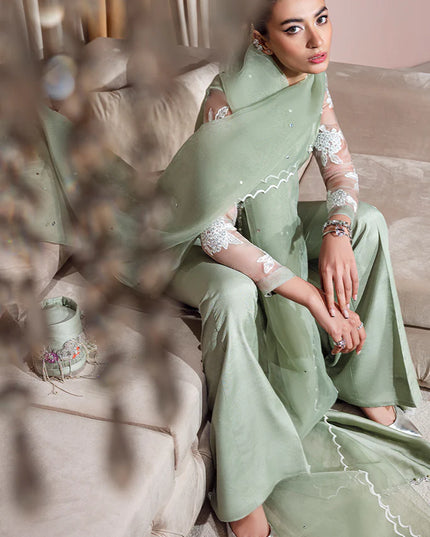 Omaira | Festive Wear Silk Embellished Dress