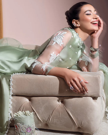 Omaira | Festive Wear Silk Embellished Dress