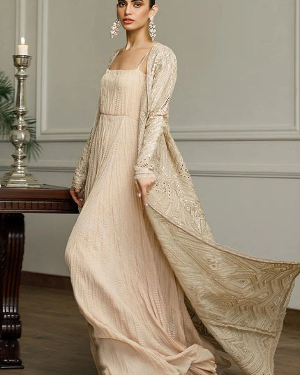 Karma | Embroidered Jacket with Maxi