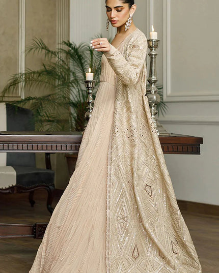 Karma | Embroidered Jacket with Maxi