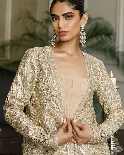 Karma | Embroidered Jacket with Maxi