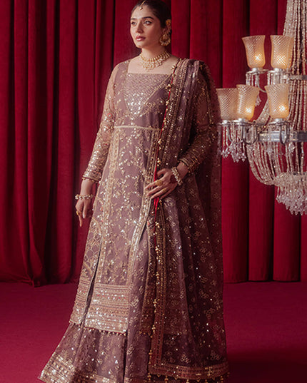 Mohsin Naveed Ranjha | Lilac Organza Embellished Gharara