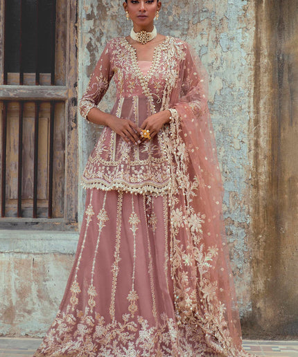 Sana Safinaz | Festive Wear Organza Embellished Lehenga
