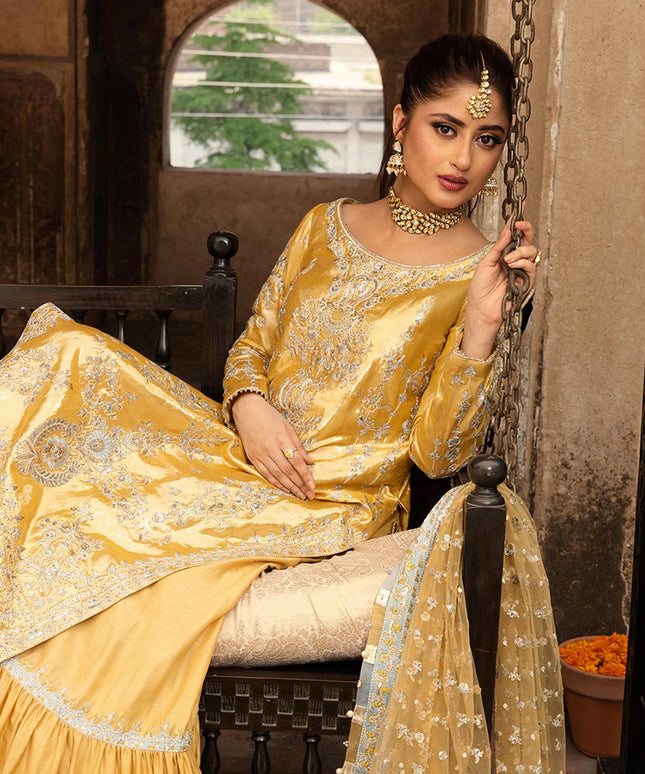 Faiza Saqlain | Festive Wear Embroidered Gharara
