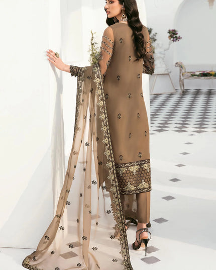 Zinia | Organza Embroidered Dress