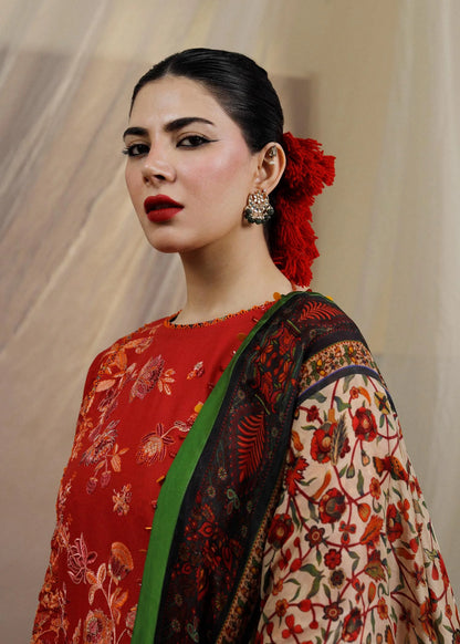 Hussain Rehar | Berry | Embroidered Lawn