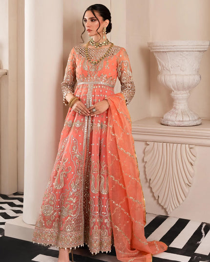 Mehr | Wedding Wear Embroidered Gown