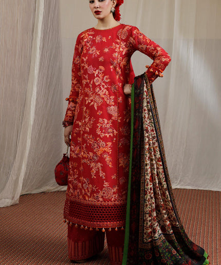 Hussain Rehar | Berry | Embroidered Lawn