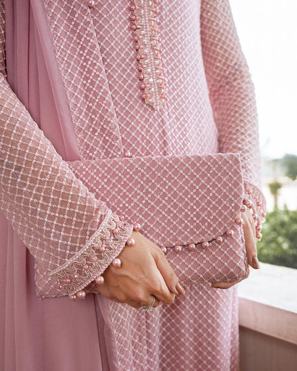Mehr | Embellished Chiffon Chikenkari