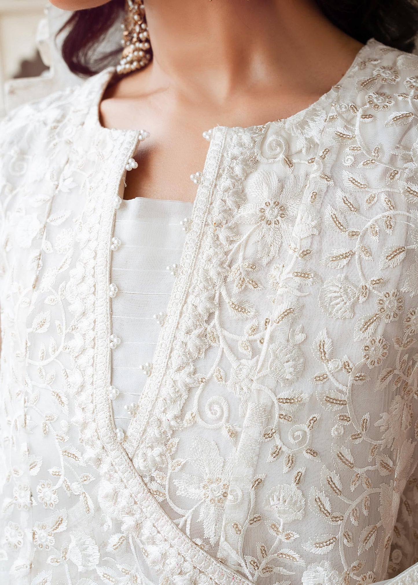 Parisa | Embellished Organza Angrakha