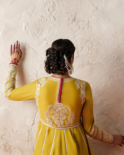 Hussain Rehar | Zard Bahaar | Pishwas Embroidered Lawn