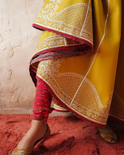 Hussain Rehar | Zard Bahaar | Pishwas Embroidered Lawn