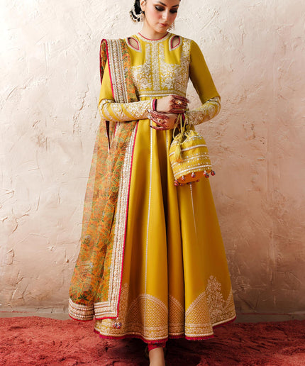 Hussain Rehar | Zard Bahaar | Pishwas Embroidered Lawn