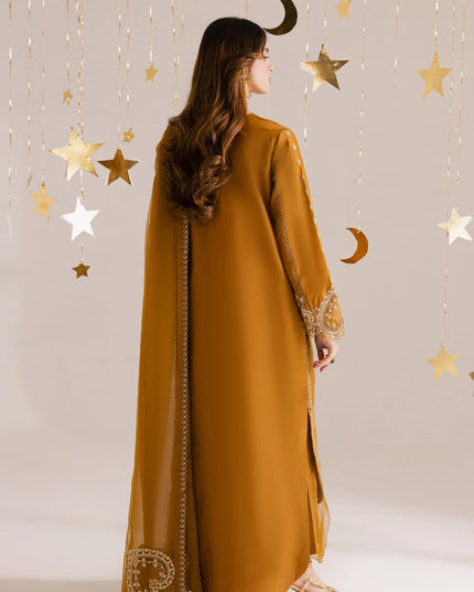 Janvi | Golden Brown Hand Embellished Suit