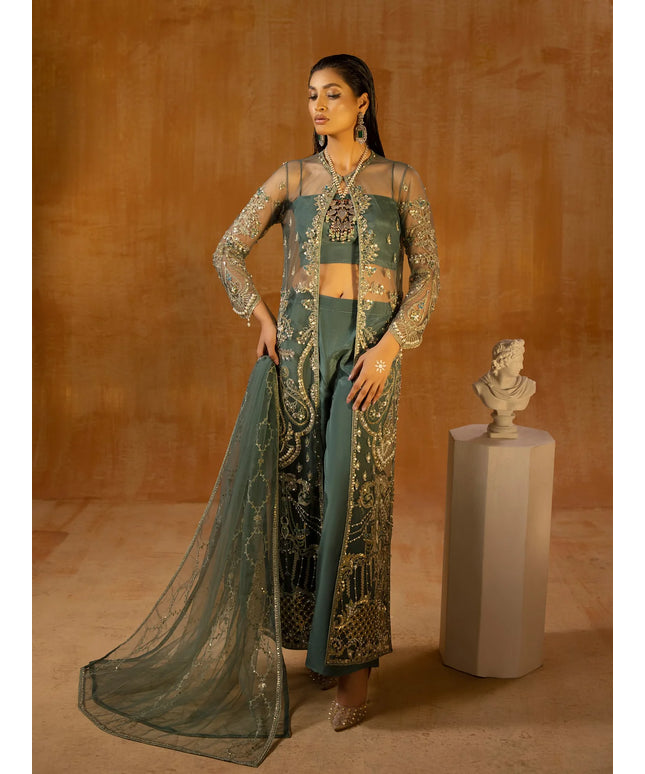 Mehnaz | Wedding Wear Silk Embellished Gown