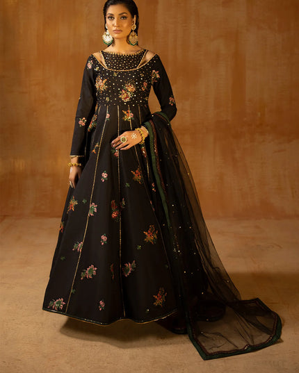 Tara | Festive Wear Silk Pishwas Dress