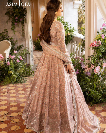 Asim Jofa | Festive Embroidered Chiffon Maxi Gown