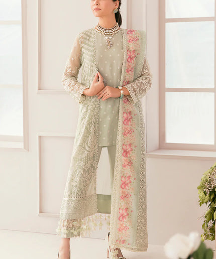 BAROQUE | Festive Wear Embroidered Chiffon Gown