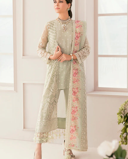 BAROQUE | Festive Wear Embroidered Chiffon Gown