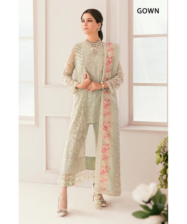 BAROQUE | Festive Wear Embroidered Chiffon Gown