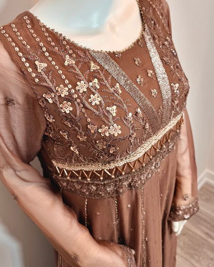 Asim Jofa Luxury Embroidered Peshwas Maxi
