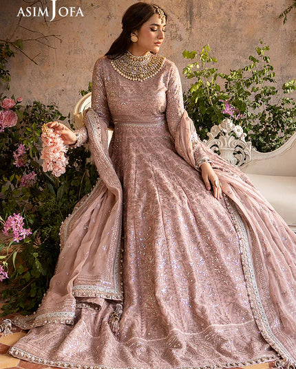 Asim Jofa | Festive Embroidered Chiffon Maxi Gown