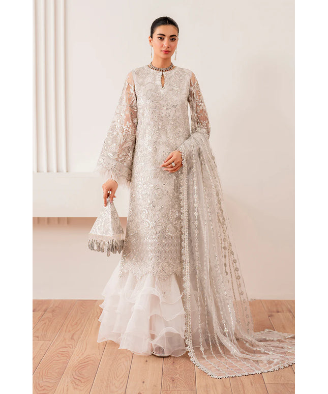 Baroque | White Net Embroidered Lehenga