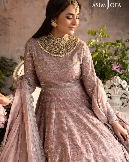 Asim Jofa | Festive Embroidered Chiffon Maxi Gown