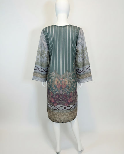 Sage Mist Embroidered Lawn Kurta