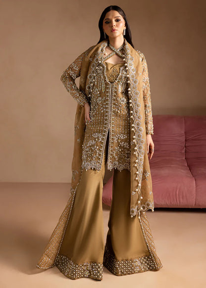 Sabahat | Hazel Wood Embroidered Hand Embellished Jacket Suit