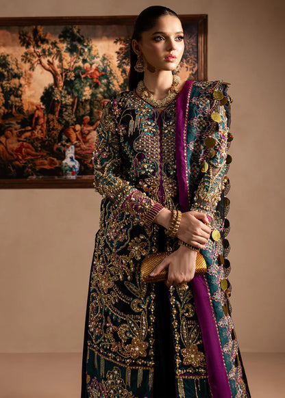 Zumar | Black Embroidered Hand Embellished Sharara