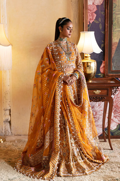 Kamila | Wedding Wear Net Embroidered Lehenga