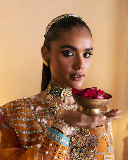 Kamila | Wedding Wear Net Embroidered Lehenga