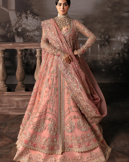 Lavina | Pink Hand Embellished Lehenga