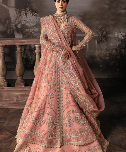 Lavina | Pink Hand Embellished Lehenga