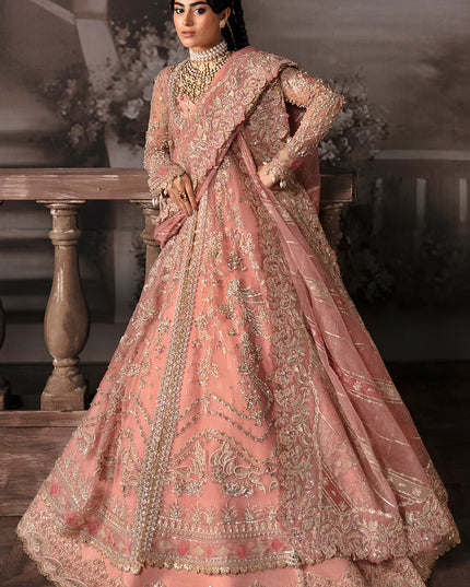 Lavina | Pink Hand Embellished Lehenga