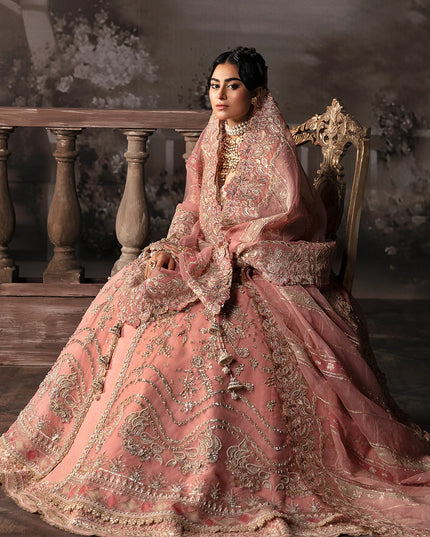 Lavina | Pink Hand Embellished Lehenga