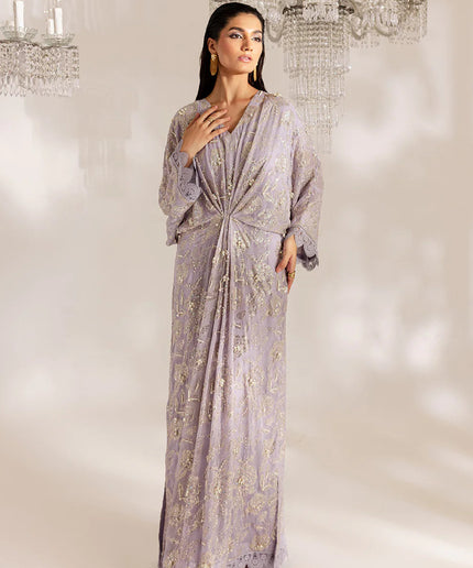 Ananya | Lavendar Sequined Hand Embellished Kaftan