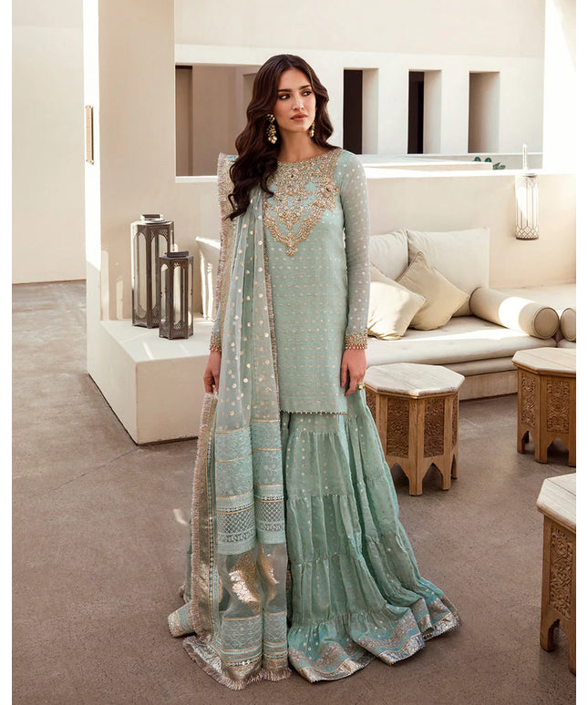Faiza Saqlain | Embellished Karandi Gharara