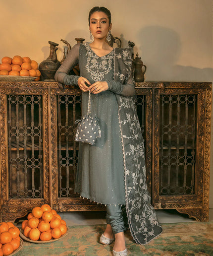 Faiza Saqlain | Embellished Mulkesh Churidar Dress