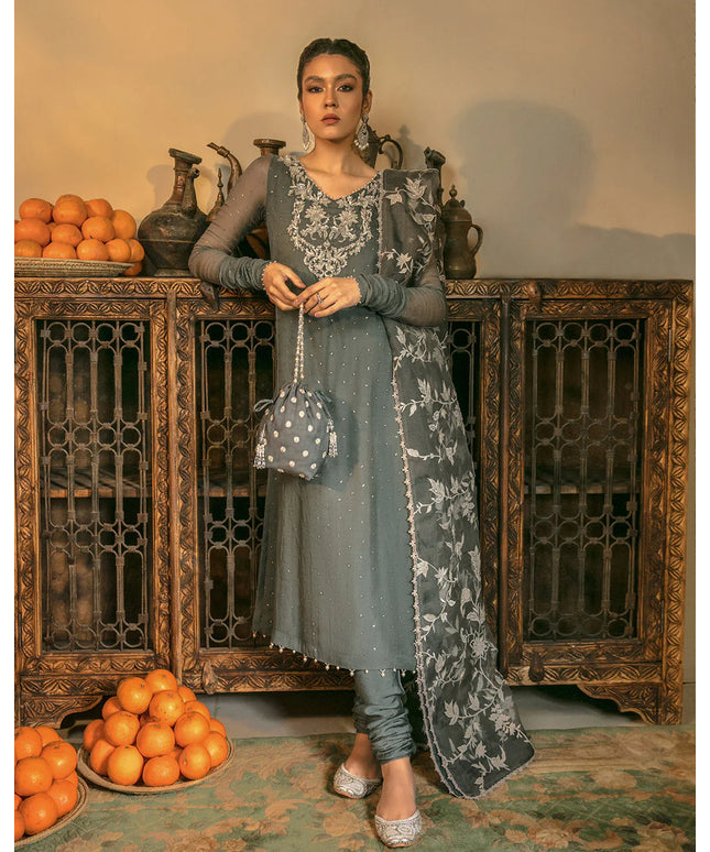 Faiza Saqlain | Embellished Mulkesh Churidar Dress