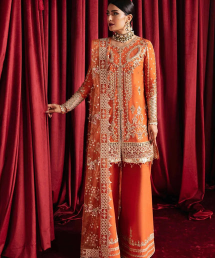 Qalamkar | Gotta Embroidered Sharara