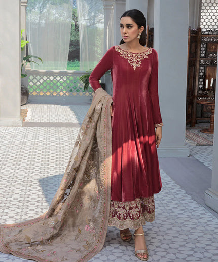 Faiza Saqlain | Embroidered Velvet Festive Wear