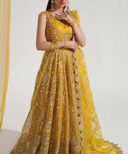 Mina | Embroidered Wedding Wear Maxi