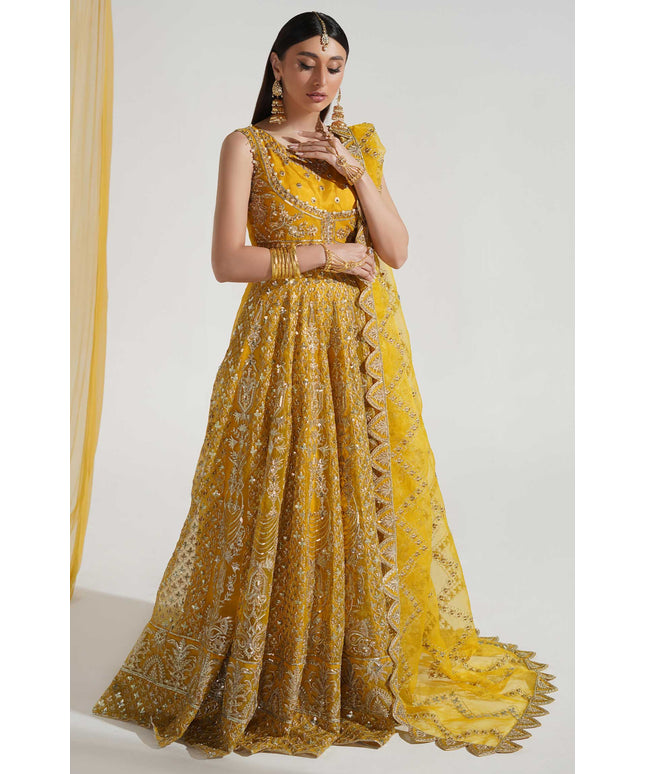 Mina | Embroidered Wedding Wear Maxi