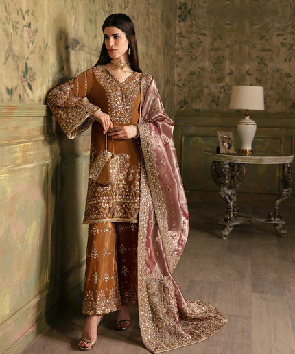 Lamees | Festive Embroidered Velvet Dress